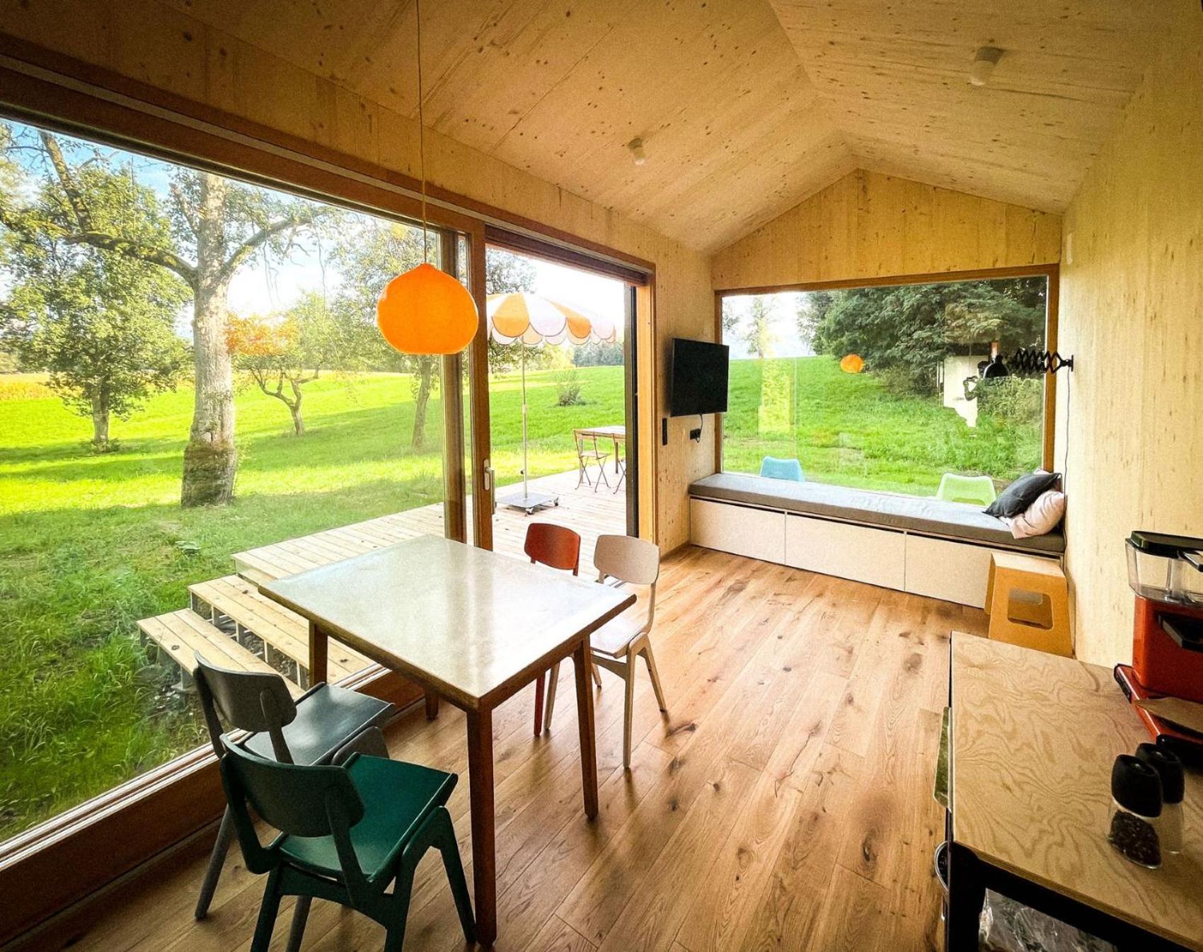 Villa Die Klingerei - Tiny House Wiese Seewalchen Exterior foto