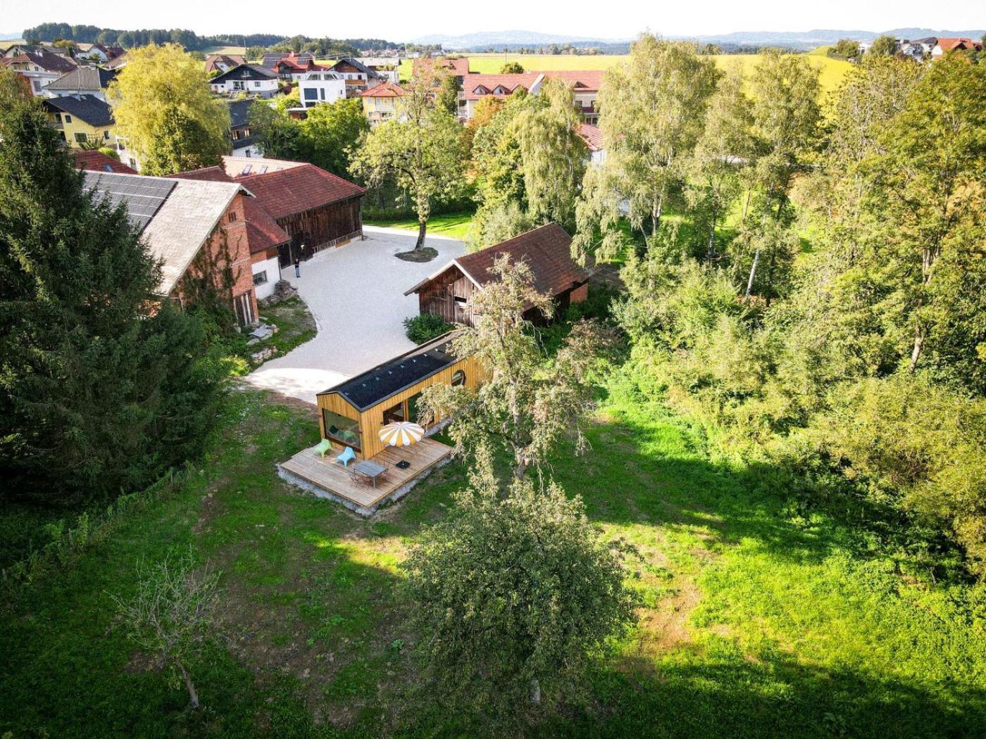 Villa Die Klingerei - Tiny House Wiese Seewalchen Exterior foto