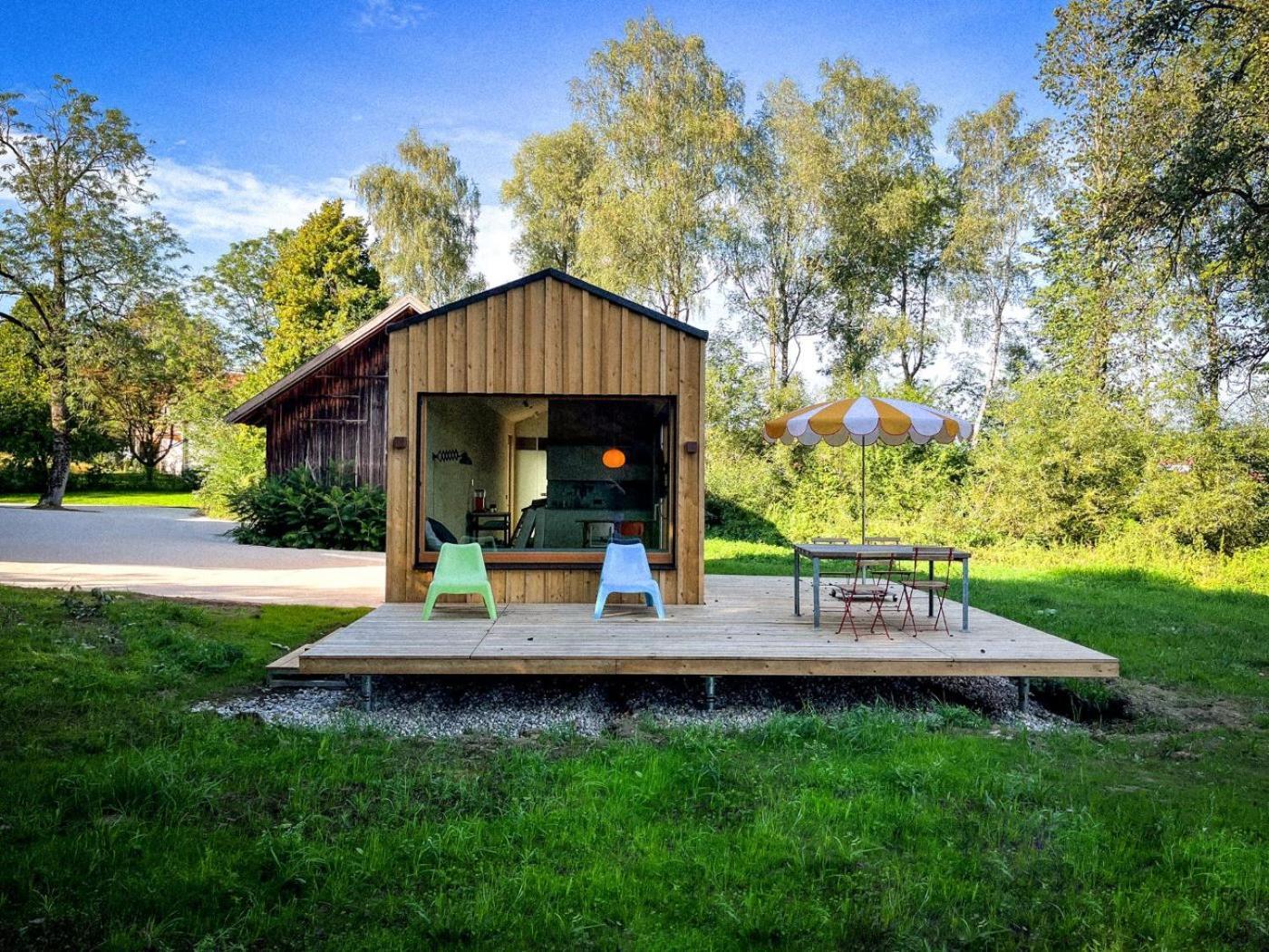 Villa Die Klingerei - Tiny House Wiese Seewalchen Exterior foto