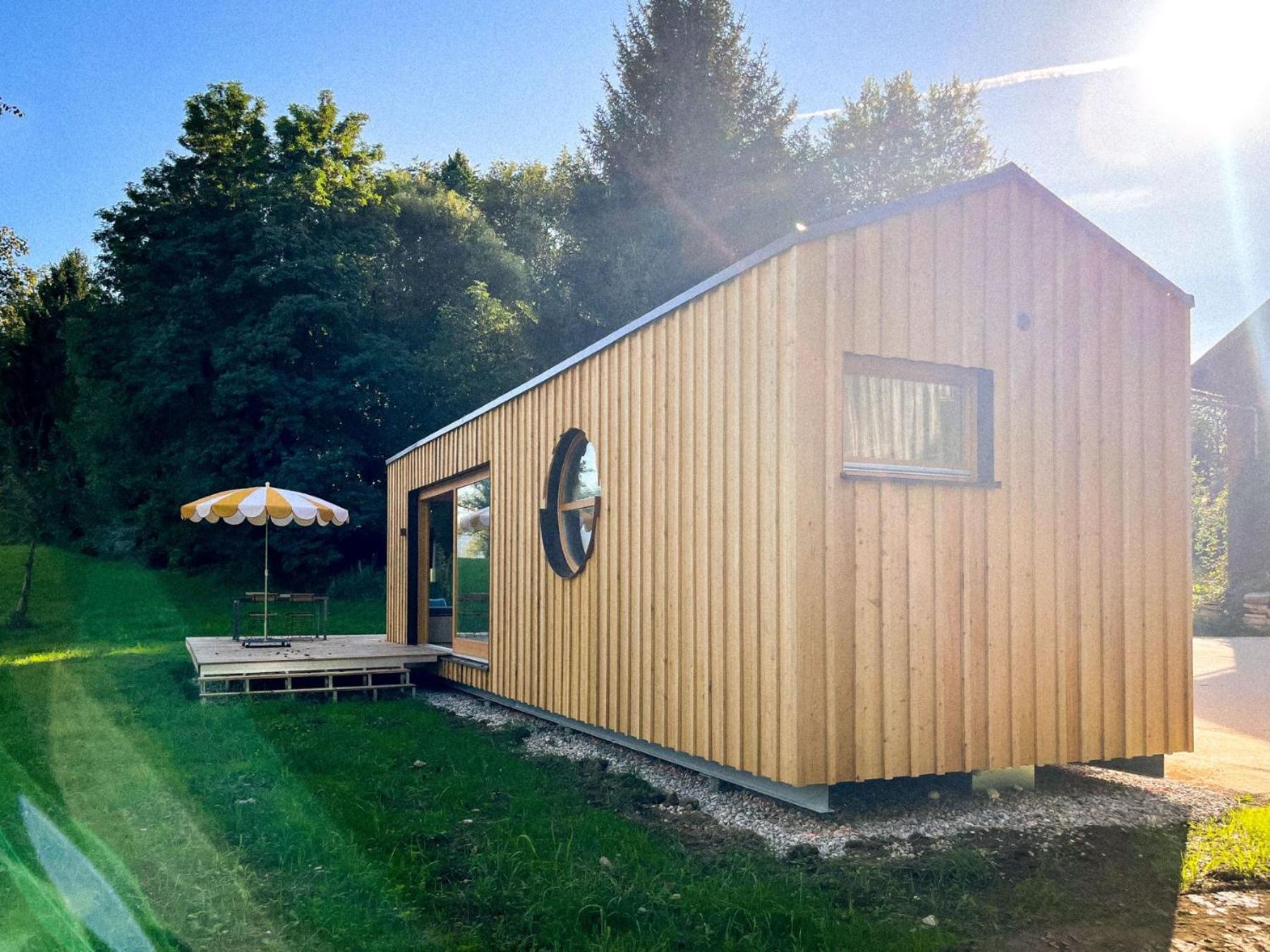 Villa Die Klingerei - Tiny House Wiese Seewalchen Exterior foto