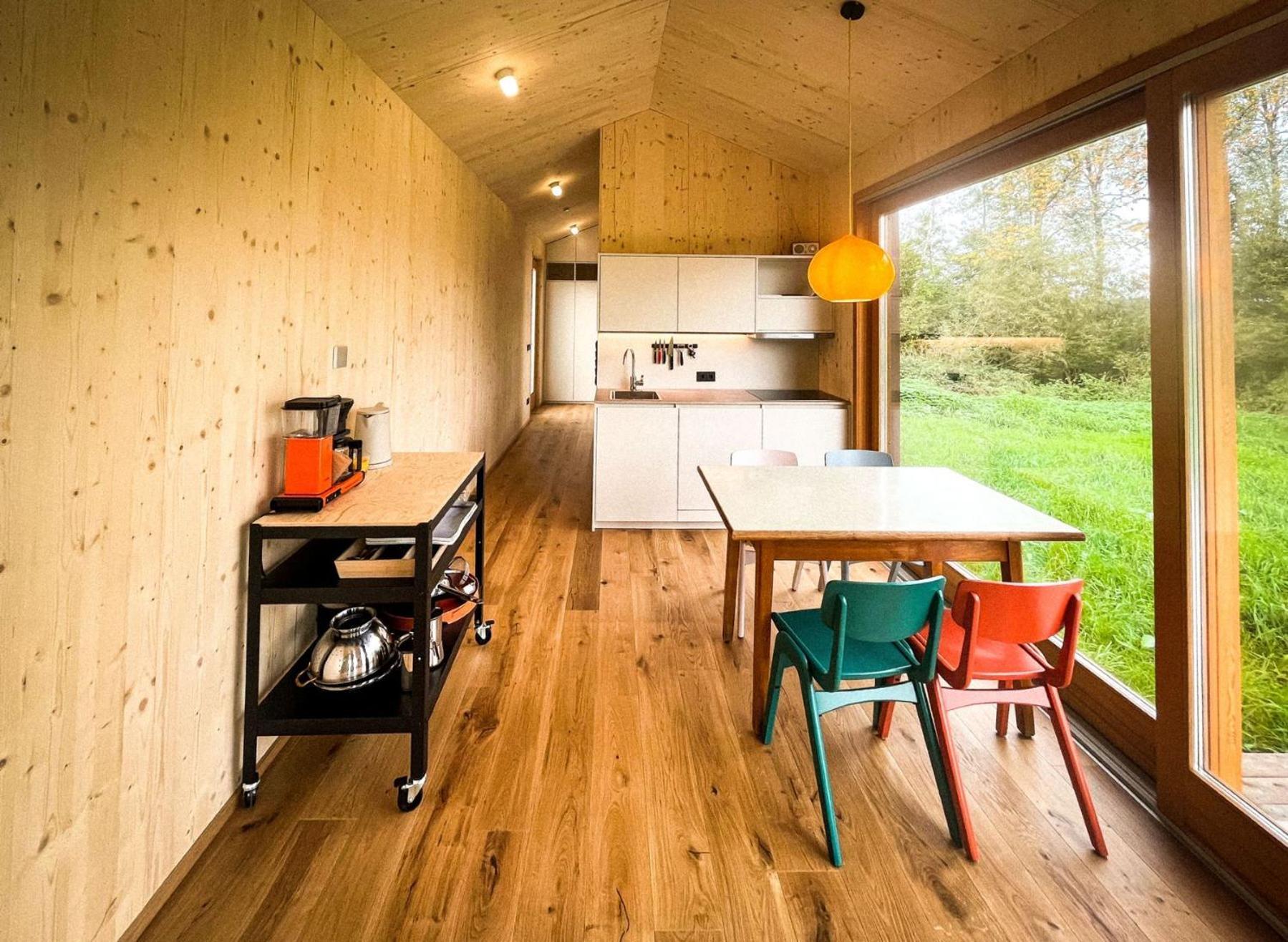 Villa Die Klingerei - Tiny House Wiese Seewalchen Exterior foto